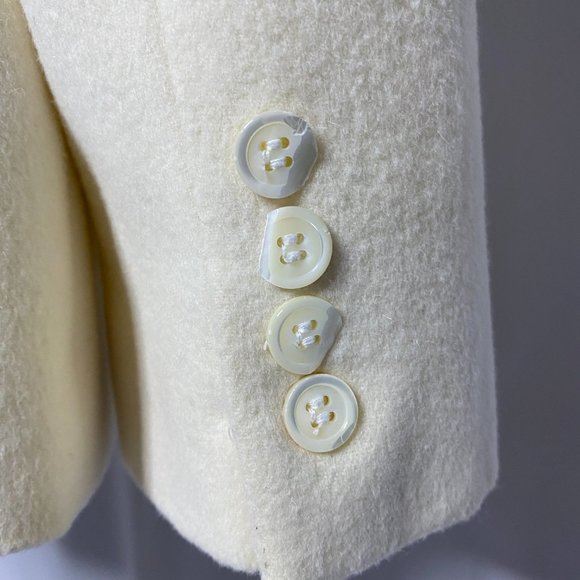 Brooks Brothers Ivory Wool Angora Blazer Jacket - Picture 9 of 12